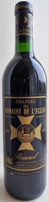 Pomerol - Chateau du DOMAINE DE L'EGLISE, France, 1990, 750 ml, 13 vol %
