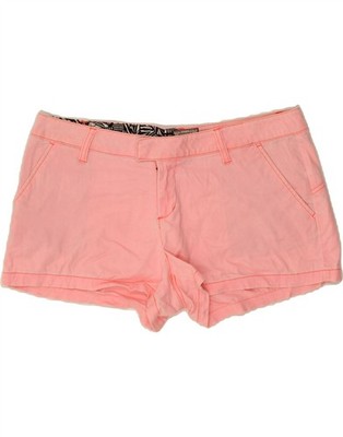 VOLCOM Womens Chino Shorts US 11 Large W34  Pink Cotton CL18