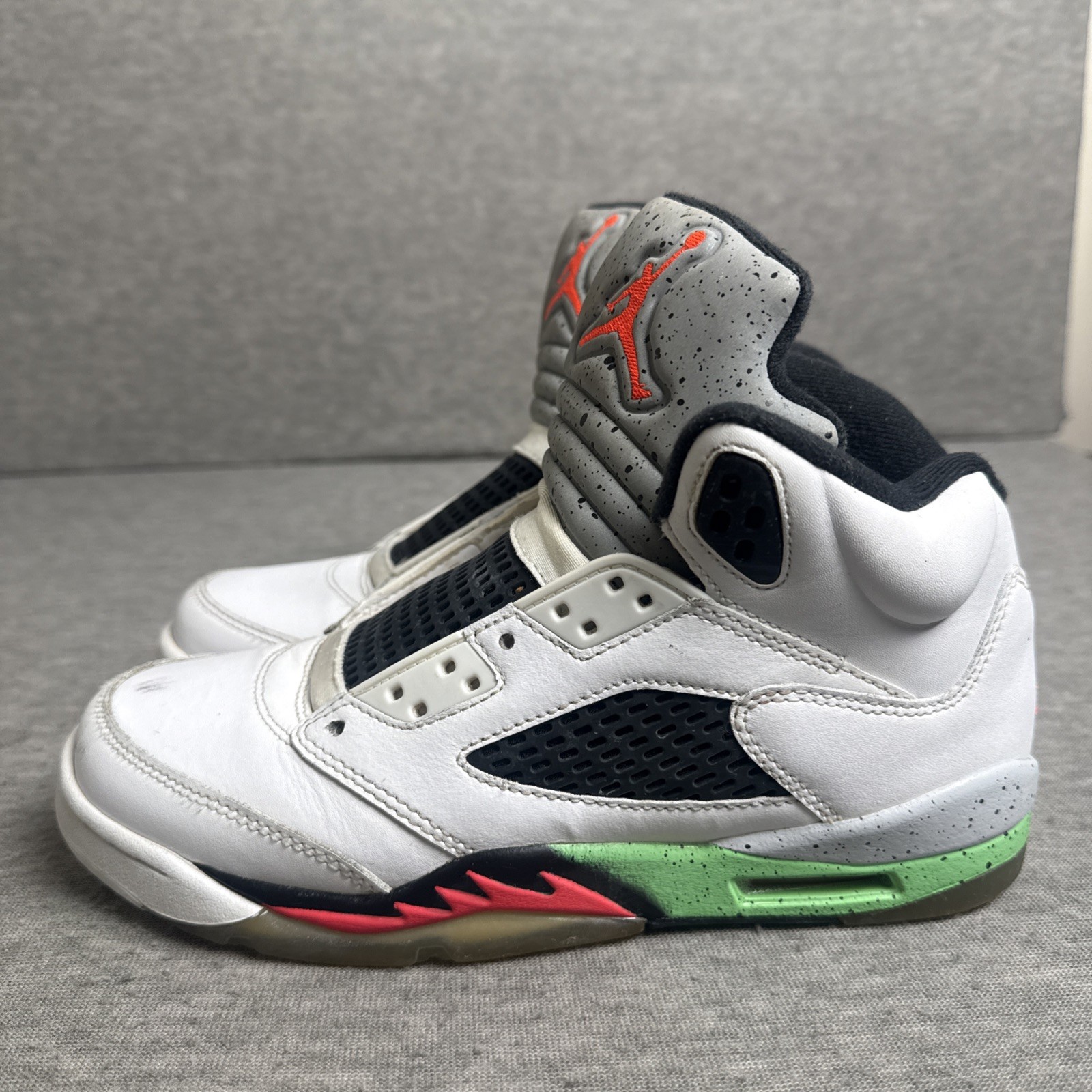 Nike Air Jordan 5 Retro Poison Green GS 440888-115 Youth Size 6Y thumbnail 4