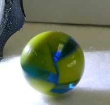 20485m Vintage Marble King Blue Boy Marble .60 In Mint Minus
