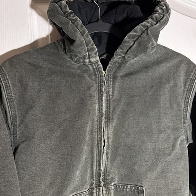 Carhartt Sandstone Jacket Quilt Lined Youth XL 14/16 YYJ130 MOS