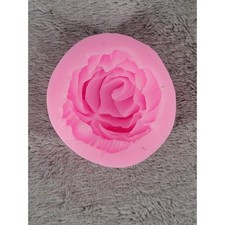 Pink Rose Flower Silicone Mold Soap Candle Wax Melts Crafting Baking Decor