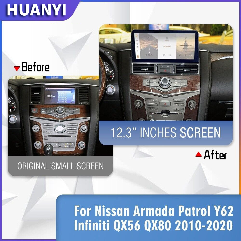 CarPlay Car Stereo Radio For 2010-20 Infiniti QX56 QX80 Nissan Armada Patrol Y62