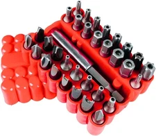 33PCS Proof Security Hex Key Set Torq Star Spanner Torx Bits &Tamper Screwdriver