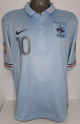 NIKE FRANCE WC2014 QUALIFIERS BENZEMA L ORIGINAL SOCCER FOOTBALL JERSEY SHIRT