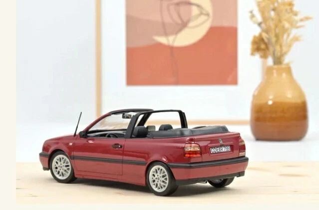 Norev VW Golf 3 Cabriolet 1995 dark red metallic 1/18 Limited 200 pcs. - Immagine 2 di 4