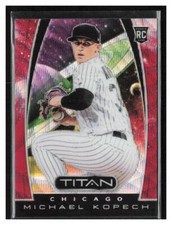 2019 Panini Chronicles Titan #4 Michael Kopech Ruby Wave /199