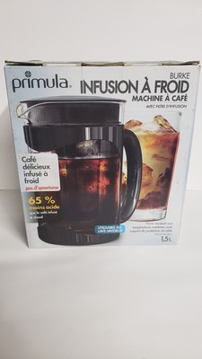 Primula PBPBK5101 Burke Cold Brew Maker 1.6Qt Capacity - Black
