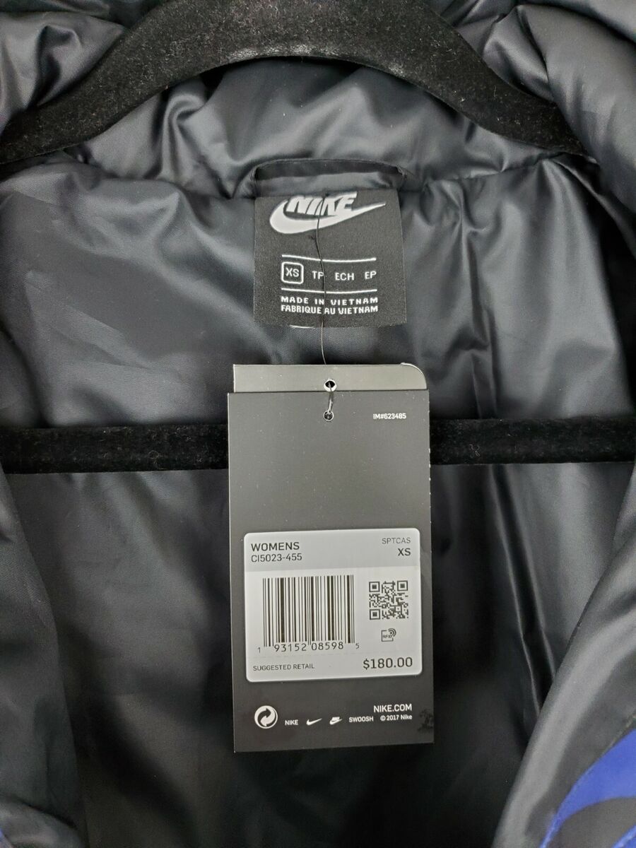 New Nike JDI Printed Puffer Thermore Jacket Womens size XS New Nike JDI Printed Puffer Thermore Jacket Womens size XS
