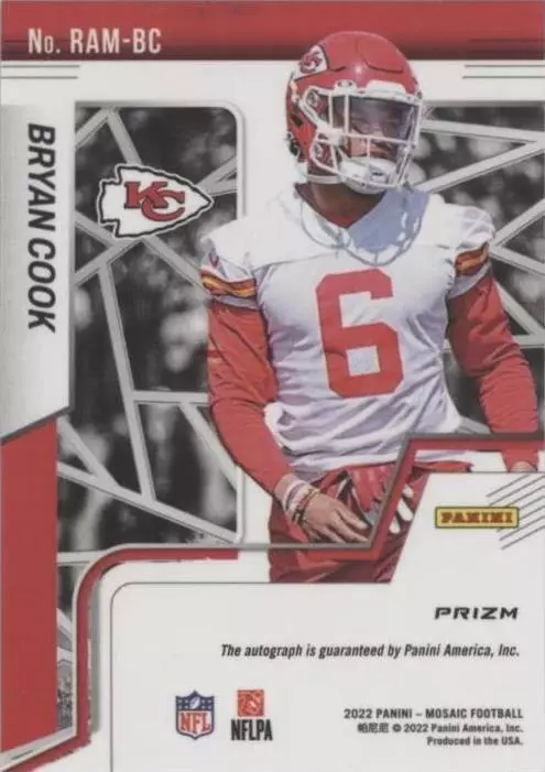 2022 Panini Mosaic Bryan Cook #RAM-BC