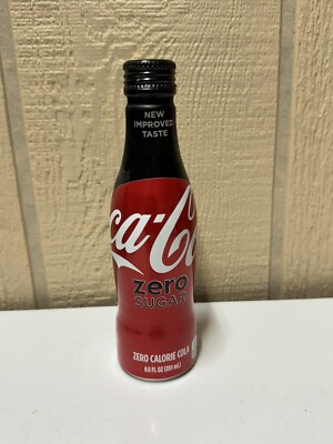 Coca Cola Bottle Zero Sugar Aluminum Full @ Retro, VTG, Sign Of Good Taste