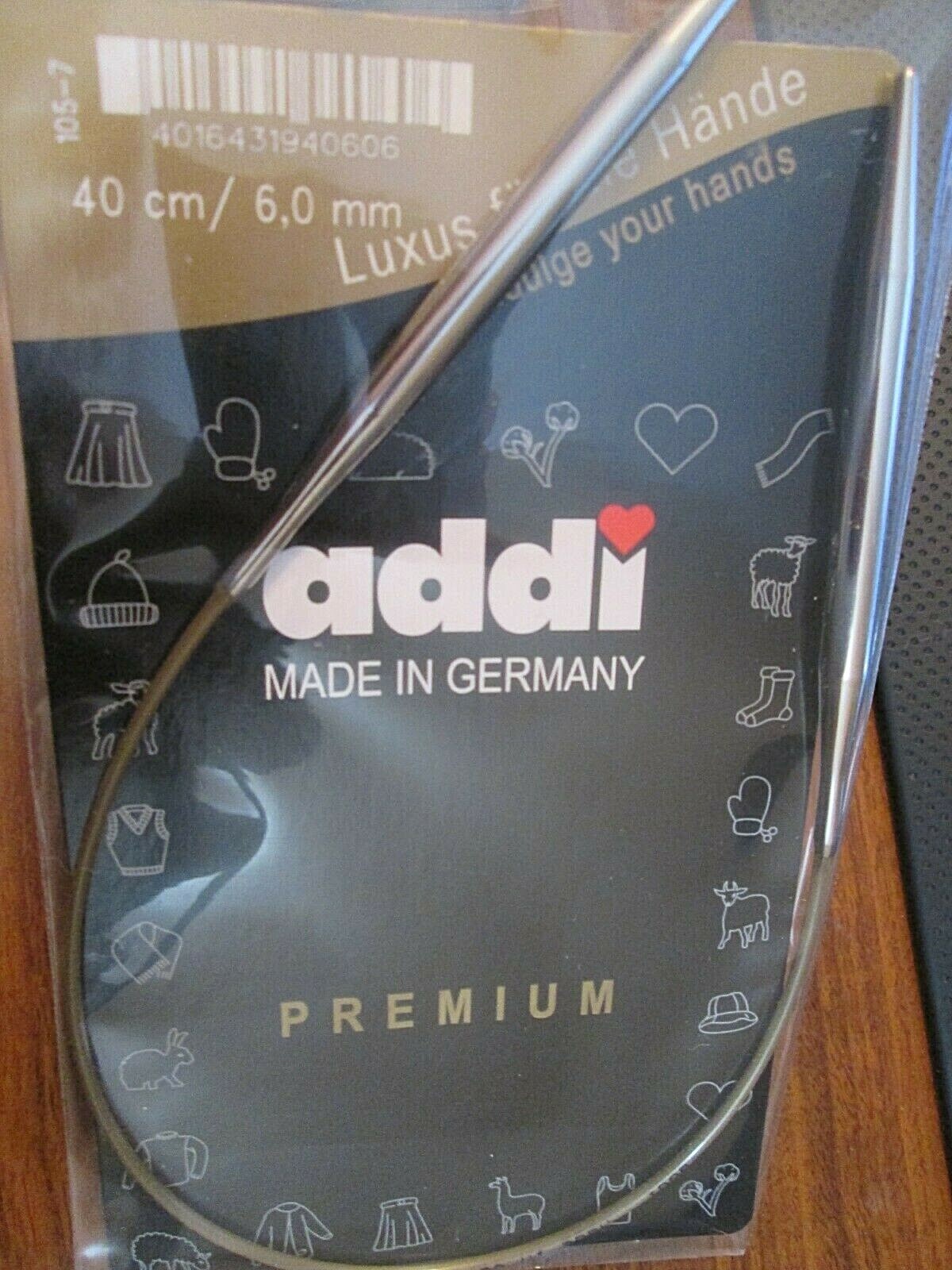 New Addi Premium Metal 💚Circular Knitting Needles 16