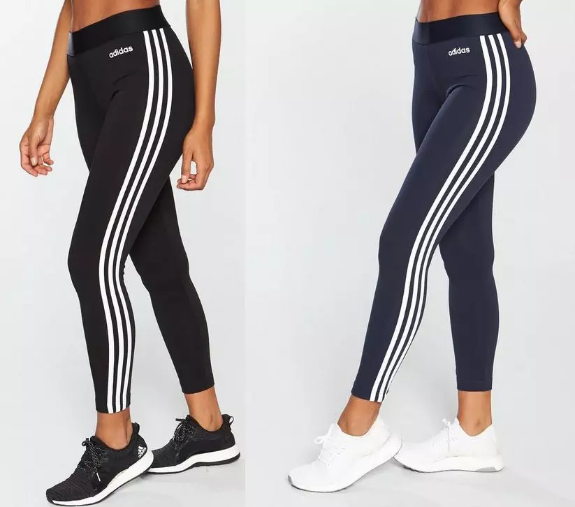 ADIDAS GIRLS LEGGINGS PANTS JUNIOR STRIPE JOGGERS JOGGING BOTTOMS GYM AGE 4 14