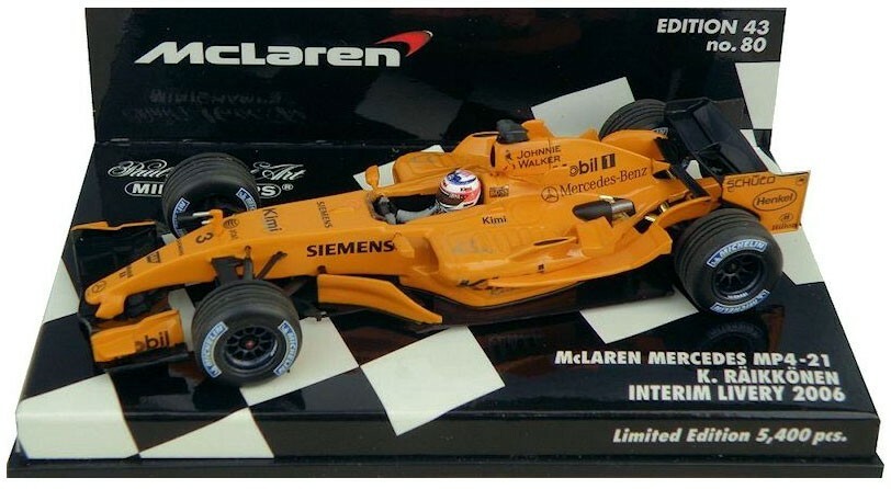MINICHAMPS McLaren MERCEDES Mp4/21 Kimi Raikkonen 2006