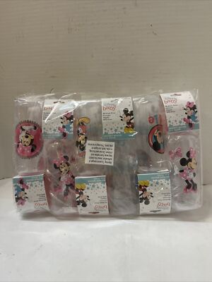 Disney Mickey Mouse Baby Bottle 9 Oz Medium Flow Silicone Nipple BPA Free Qty 12