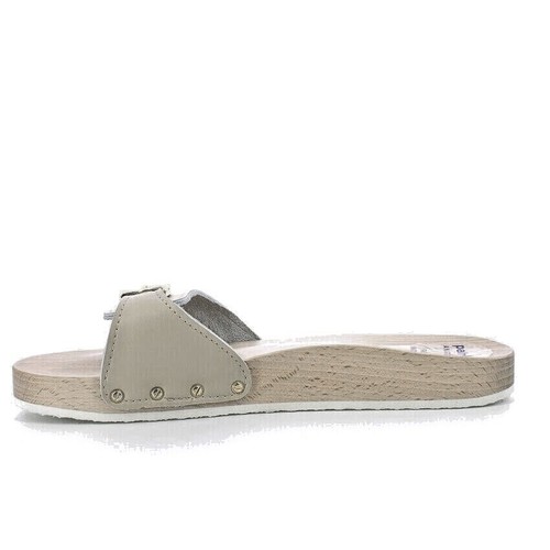 PATRIZIA AZZI 833 BEIGE ZOCCOLI LEGNO UOMO FIBBIA CIABATTE - Photo 4/9