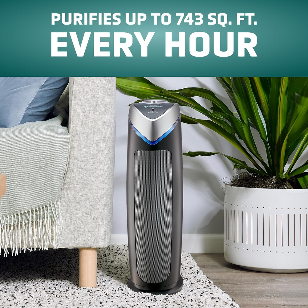 Air Purifier for Home with HEPA Pure Filter, for Wildfire Smoke, Pet Dander, Pol