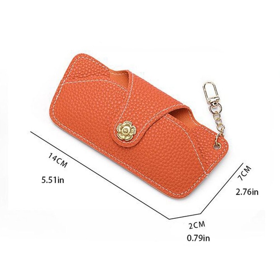 Eyeglasses Protective Box PU Leather Sunglasses Bag Camellia Glasses