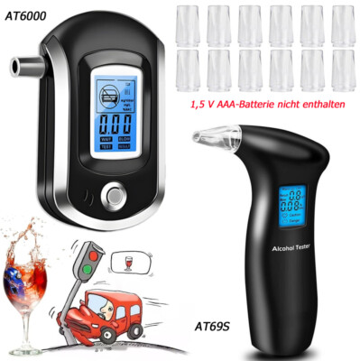 Alkoholtester Promilletester Alkomat Alcohol Tester Polizeigenau + 20 Mundstücke