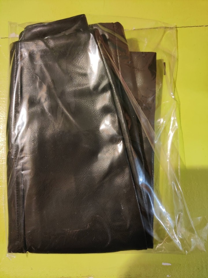 MANGOPOP Women High Waisted Mini Short Pencil Bodycon Faux Leather