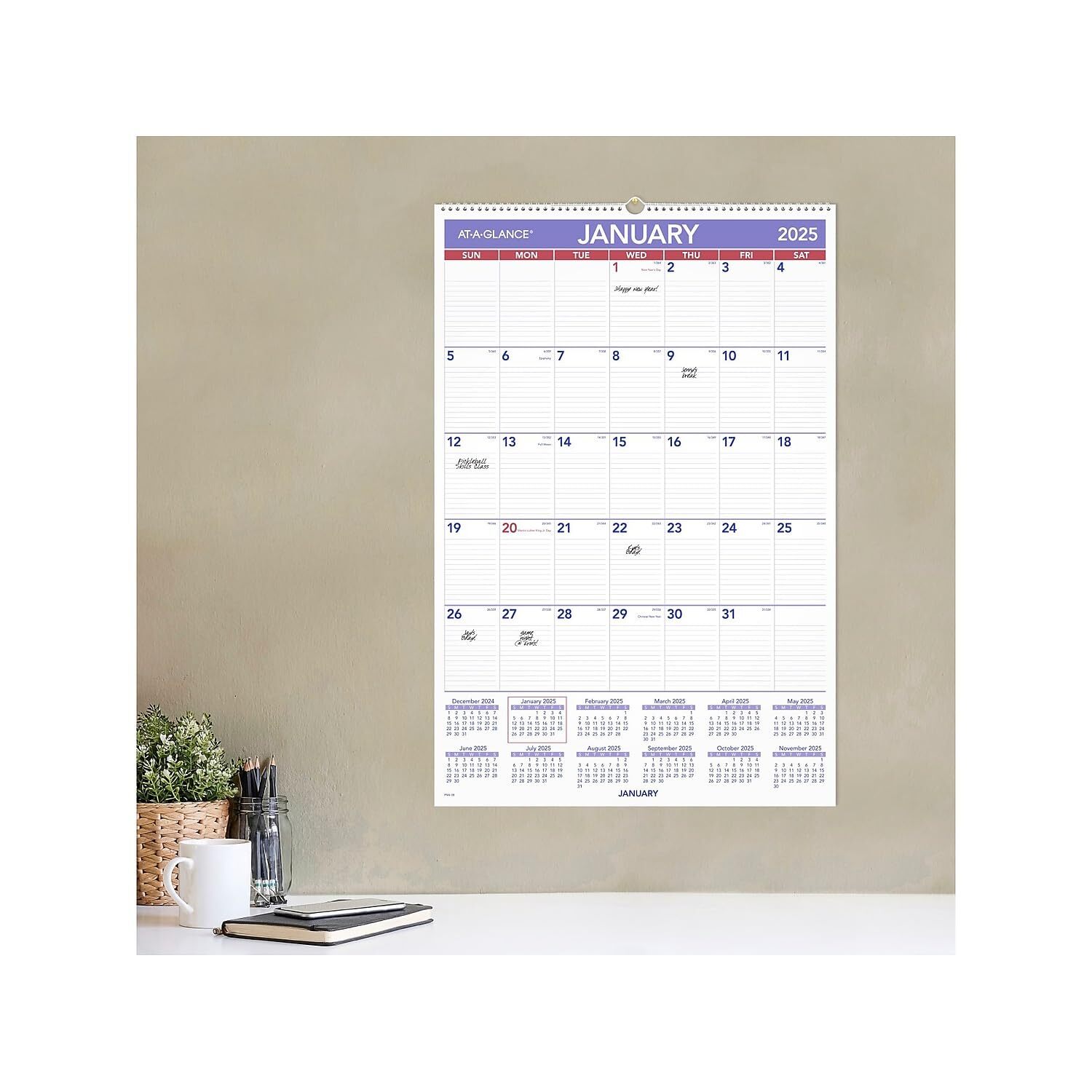 at-a-glance-pm428-20-calendar-2025-w-ruled-daily-blocks-white-for