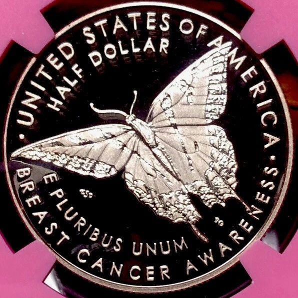 2018 BREAST CANCER AWARENESS Silver Half Dollar PCGS PF70💥FLAWLESS QUALITY💥ER - Image 4 of 4
