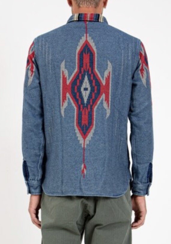 $598 RRL Ralph Lauren Large Shirt Jacket Southwestern Polo