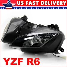 Fit For Yamaha YZF R6 YZFR6 2008-2016 2015 2014 Black Front Headlight Assembly