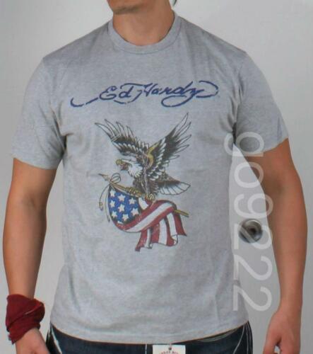NWT-Authentic Men's Ed hardy Eagle Slim S/S T-shirts Tee Size S,M