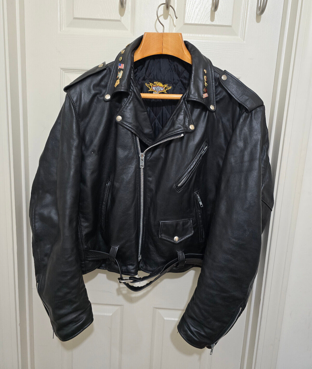 Vintage Universal Rider Motorcycle Jacket Mens XL Black Vintage Universal Rider Motorcycle Jacket Mens XL Black
