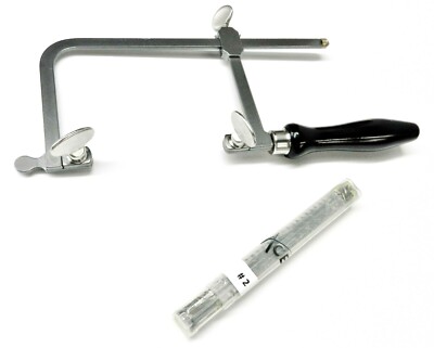 Jewelers Saw Frame and Saw Blades #2 Set 144 Blades Jewelry Making Kit Tools