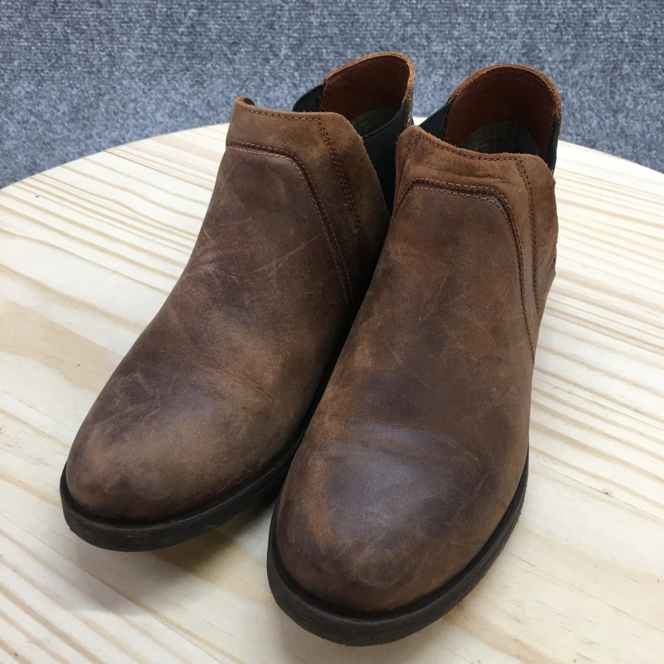 Clarks Boots Womens 8M Demi 2 Beat Snake Combi Booties Brown Leather 26152058 - Image 3 of 4