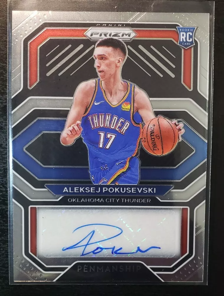 2020-21 Panini Prizm Aleksej Pokusevski Auto RP-APK & Base #264 RC OKC  Thunder