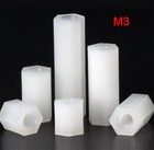 M3 Female White Plastic Nylon Hex Column Standoff Support Spacer for PCB Board