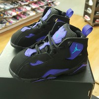 Jordan True Flight 343797 047 Black/blue Lagoon-anthracity Concord Toddler Sz 7c Jordan True Flight 343797 047 Black/blue Lagoon-anthracity Concord Toddler Sz 7c