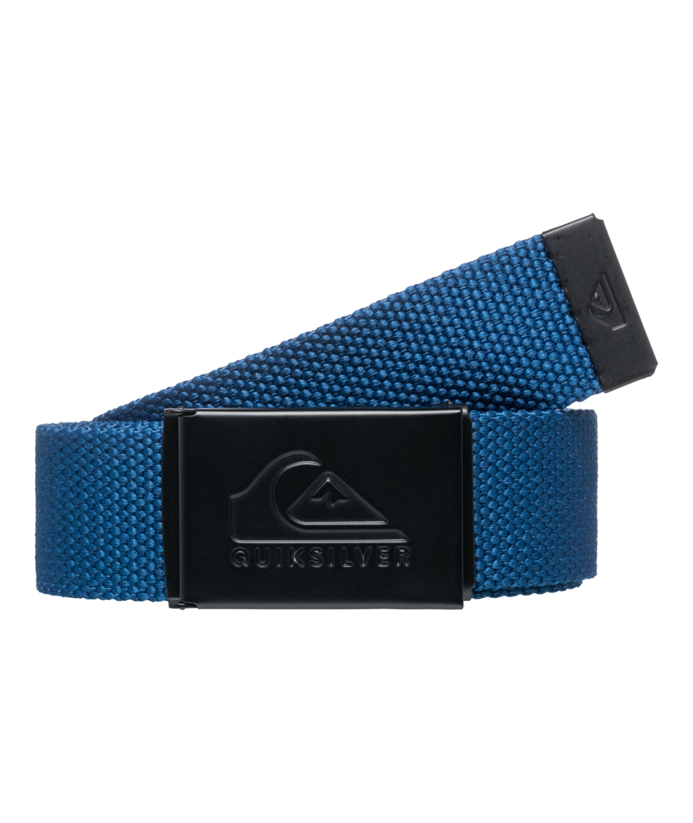 QUIKSILVER MENS PRINCIPAL SCHWACK BLUE WEBBING JEANS