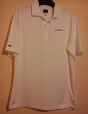 GREG NORMAN GOLF POLOSHIRT WEISS GR. L LARGE ODORLOS THE SHARK TOP ZUSTAND