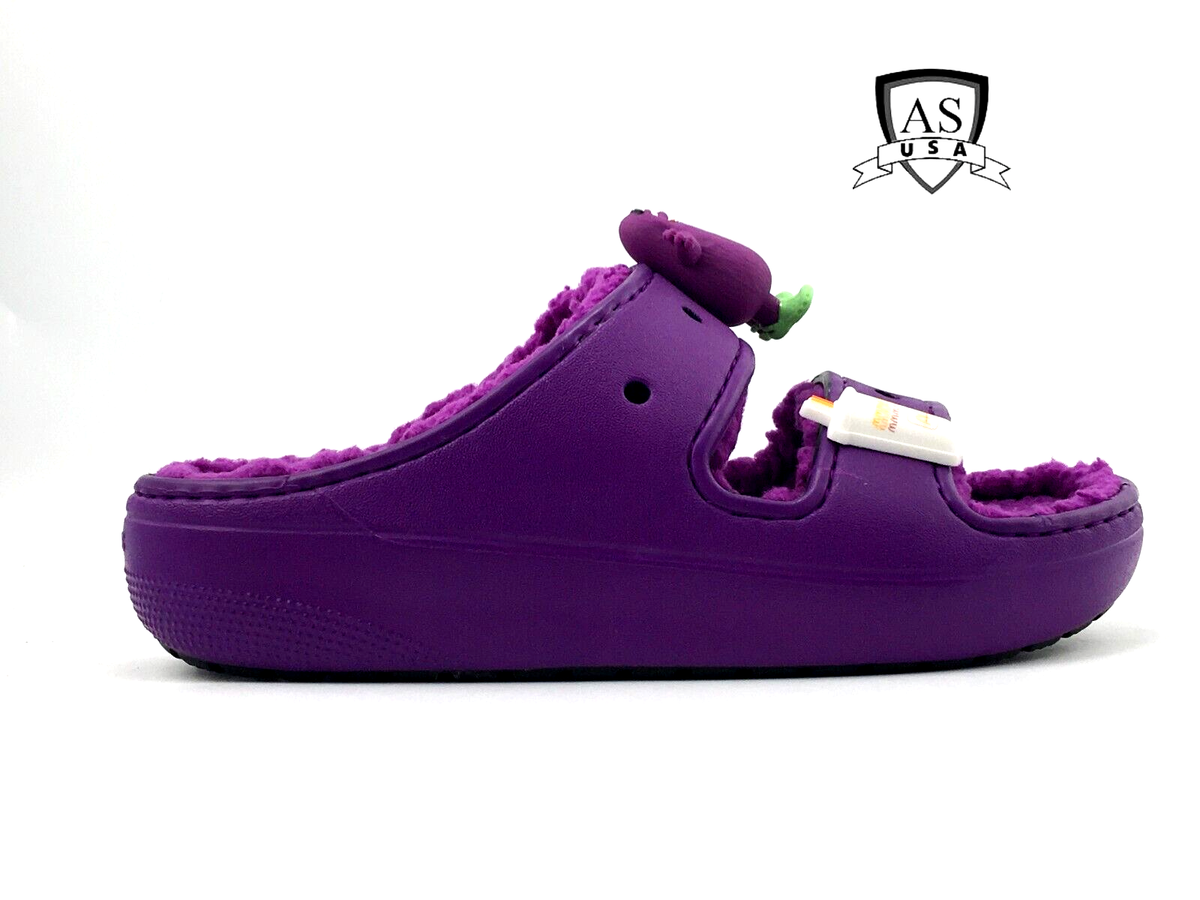 Mcdonald`s x Crocs Grimace Purple Unisex‎ Cozzzy Sandals Sz 8 Womens Sz 6 Mens 71eaN72qq+L._AC_UY900_.jpg main image 2