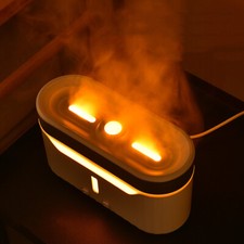 Simulation Flame Aromatherapy Humidifier Jellyfish Fog Circle Atmosphere Lamp Hu