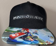 Nintendo Mario Kart All Over Patch Black Snapback Youth Hat