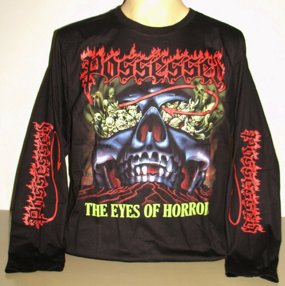 Possessed Eyes Of Horror Long Sleeve T-Shirt Size S M L XL 2XL 3XL