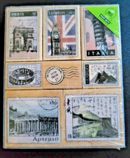 HERO ARTS International Travel Wood Mount Stamp Set Paris London Italy Egypt 8pc