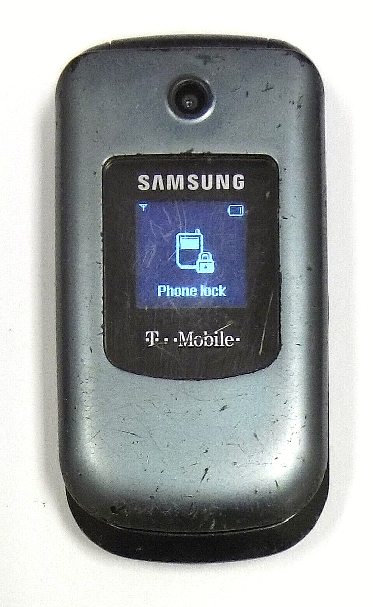 Samsung SGH-T139 - Blue and Black ( T-Mobile ) Cellular Flip Phone