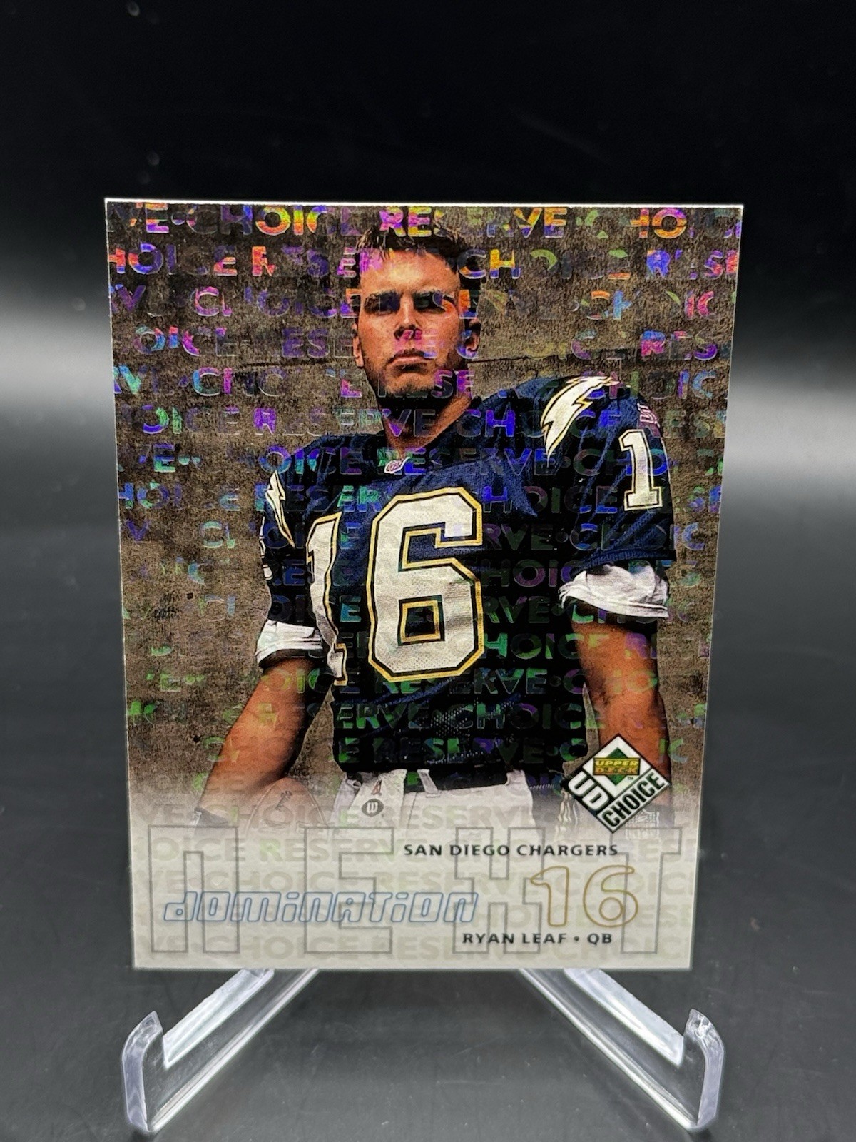 1998 Upper Deck UD Choice Prime Choice Reserve #257 Ryan Leaf Rookie RARE - SP