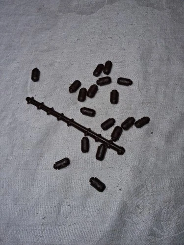 Vintage Marx Sears Alamo Heritage Playset Catwalk Brown Rubber Pins Lot of 18