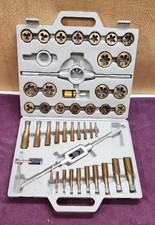Brand New Complete Tap and Die Set in Plastic Case Open Box