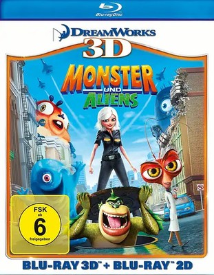 Monster und Aliens (Blu-ray 3D, + Blu-ray 2D)
