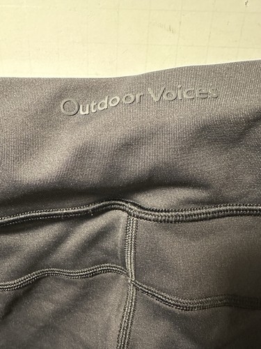 Outdoor Voices Damen Freizeit Biker Shorts schwarz hohe Taille Aufwärmen Größe: Small - Bild 4 von 5