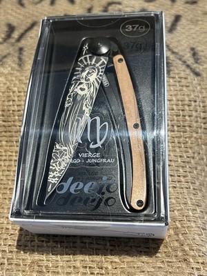 DEEJO MESSER Taschenmesser 37g VIRGIN MADONNA Olivenholzgriff NEU OVP
