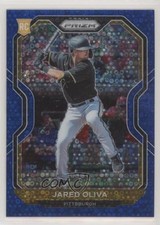 2021 Panini Prizm Blue Donut Circle Prizm 23/199 Jared Oliva #34 0c3e